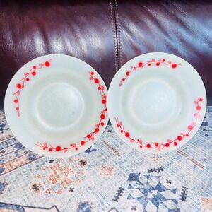 Set Of 2 Calidad Ridma Plastic Plates Made In Mexico MCM Style Retro Kitchen EUC